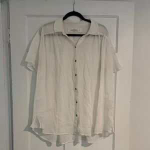 Free people white oversized white blouse